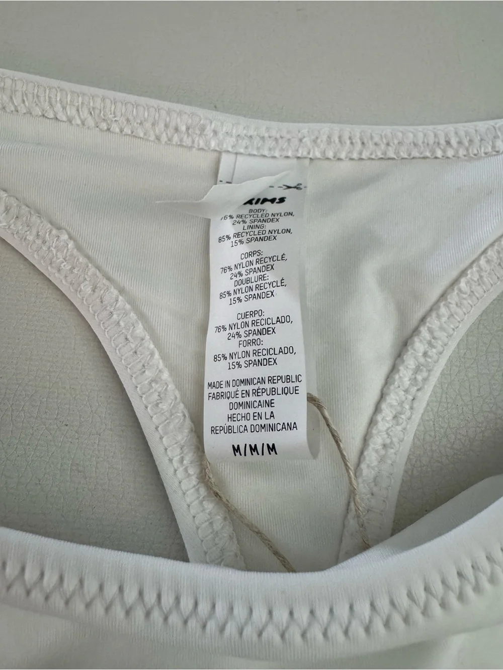 SKIMS Micro Scoop Top & Thong Bikini Set - Snow